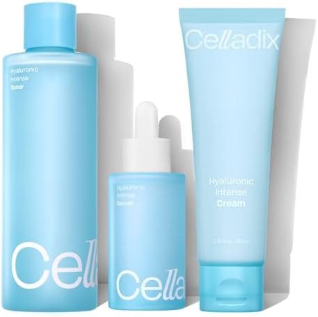 Celladix Ultimate Hydration Trio Hyaluronic Intense Toner + Serum + Cream - Perfect Prep For Winter Dryness