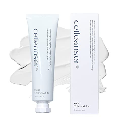 Celleanser Nourishing Hand Cream - Le Ciel Creme Mains - Pshea Butter Sunflower Seed Oil Moisturizing Hand Lotion 50Ml