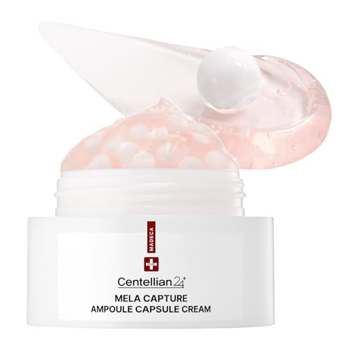Centellian 24 Madeca Mela Capture Ampoule Capsule Cream (Ampoule Cream 1.85 Fl Oz / 55Ml) Anti-Aging Face Moisturizer With Peptides & Centella Asiatica Hydrating Korean Skincare