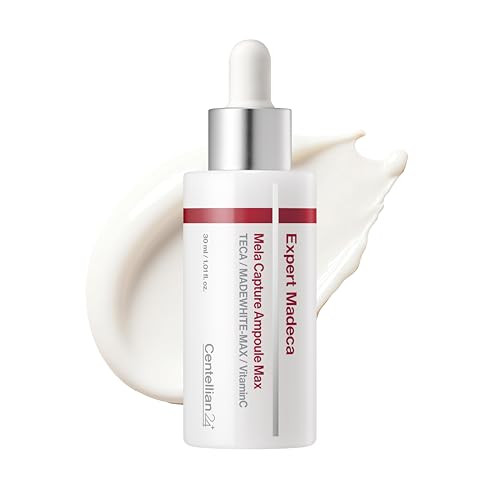 Centellian 24 Expert Madeca Mela Capture Ampoule Max 1.0 Fl Oz - Anti Aging Serum With Teca For Elasticity Hydration & Sensitive Skin Facial Care