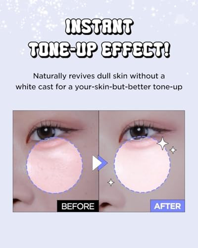 Chasin' Rabbits All About Glow Tone-Up Cream 1.69 Fl. Oz Natural Makeup Base No Makeup Natural Look Glow Skin Long-Lasting Hydrating Soft Texture Vegan Face & Body K Beauty