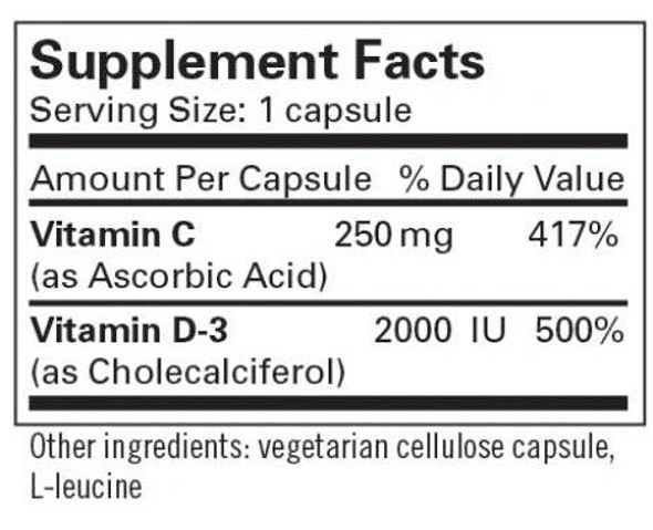 Metabolic Maintenance  Vitamin D3 2000 IU  120 Capsules