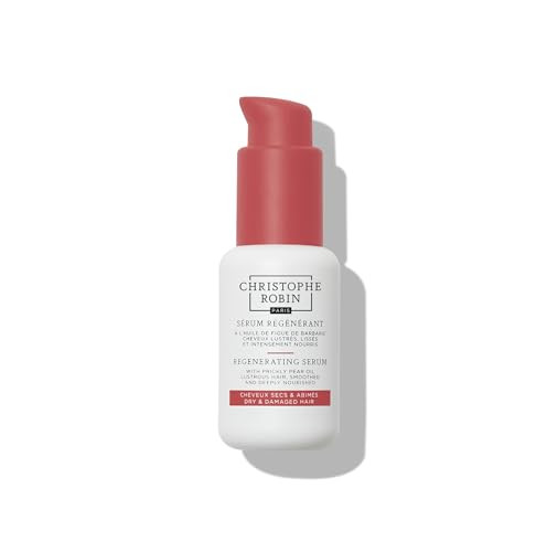 Christophe Robin Regenerating Serum With Prickly Pear Oil - Hair Serum For Dry Damaged Hair Thinning Hair Frizzy Hair - Hair Care Products - 1.7 Fl Oz 50 Ml