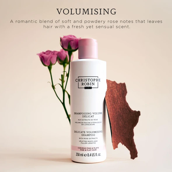 Christophe Robin Cleansing Volumizing Paste Shampoo With Rassoul Clay Rose Extracts Unisex Paste For Fine Thin And Flat Hair Color Safe - Travel Size 2.5 Fl. Oz