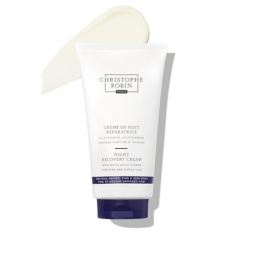 Christophe Robin Night Recovery Cream With White Lotus Flower - Rich Overnight Treatment 5 Fl. Oz