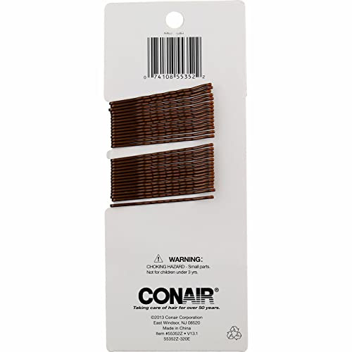 Conair Color Match Bobby Pins Brunette 1-Pack Of 90-Pieces