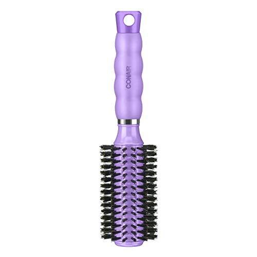 Conair Hair Brush With Boar Bristle Gel Grips Round Medium Colors May Vary