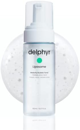Delphyr Liposome Waterful Bubble Serum Hydrating Foaming Toner For Sensitive Skin With Centella Asiatica Teca Korean Skincare For Trouble Care (5.07 Fl. Oz 150Ml)