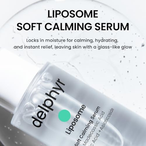 Delphyr Liposome Soft Calming Serum Lightweight Nourishing For Sensitive Skin With Centella Asiatica Teca Korean Skincare For Trouble Care (1.01 Fl. Oz 30Ml)