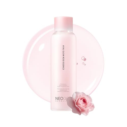 Dermalogy By Neogen Hyal Glow Rose Essence - Hydrating Essence With 74% Of Damask Rose Water & Flower Oil & Extract 160Ml / 5.41 Oz