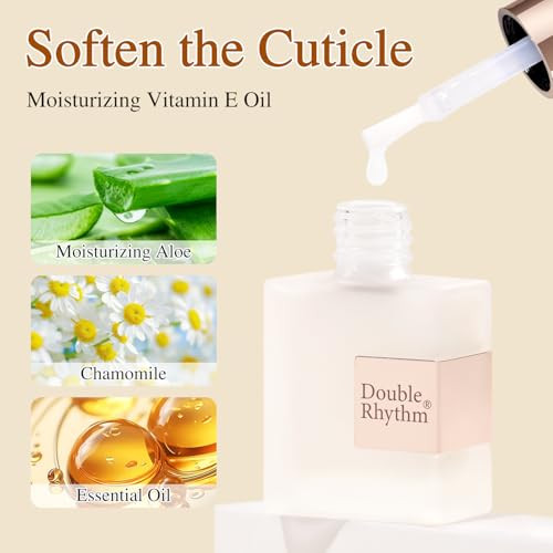 Double Rhythm Cuticle Remover Softener For Nail CareHydrating Softener Cream For Dry ManicuresBrittle NailsHang Nails + Dry 0.5 Fl Oz (Cuticle Remover)