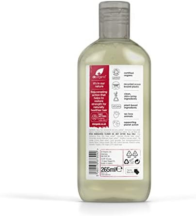 Dr. Organic Dr Organic Rose Otto Shampoo Restoring Mens Womens Natural Vegan Cruelty- Paraben & Sls- Recyclable & Recycled Ocean Bound Plastic Organic 265Ml Packaging May Vary