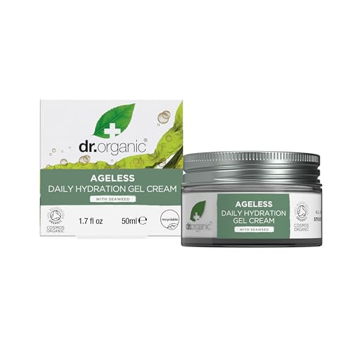 Dr. Organic Ageless Daily Hydration Gel With Seaweed Hydrating Tones & Smoothes Complexion Organic Paraben & Sls- Recyclable 50 Ml / 1.7 Fl Oz