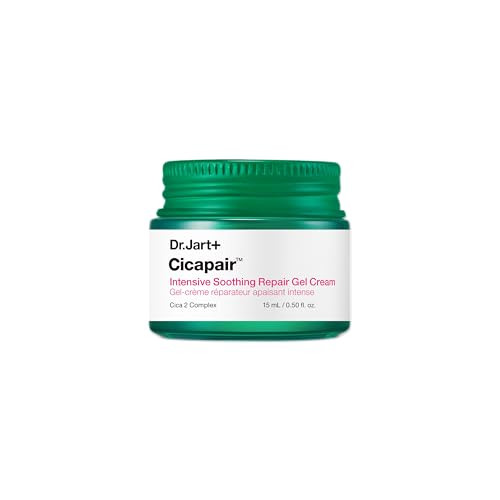 Dr.Jart+ Cicapair Cooling Gel Korean Face Moisturizer For Redness And Sensitive Skin With Centella Asiatica Korean Skin Care Travel Size 0.51 Fl Oz