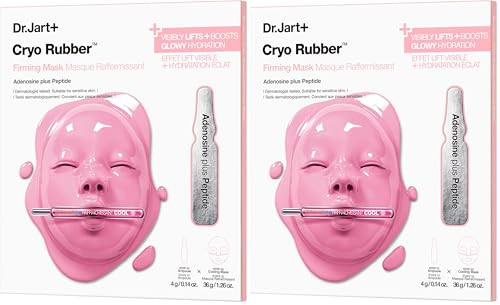 Dr.Jart+ Cryo Rubber Firming And Cooling Korean Face Mask With Adenosine And Peptides Korean Skin Care (Pack Of 2)
