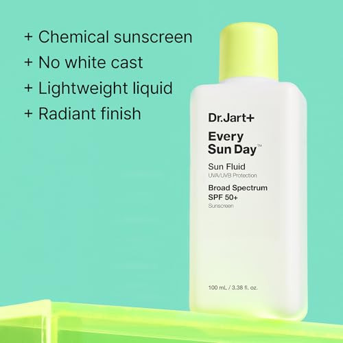 Dr.Jart+ Every Sun Day Sun Fluid Korean Sunscreen Spf 50+ For Face Korean Skin Care 3.38 Fl Oz