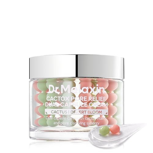 Dr.Melaxin Cactox Pore Dual Capsule Cream Pore Minimizing Hydrating Face Cream With Cactus Extract Pdrn & Vegan Collagen For Firmness & Skin Repair