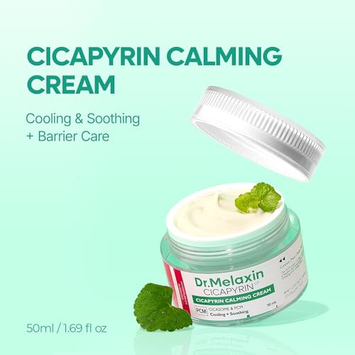 Dr.Melaxin Dr. Melaxin Cicapilin Calming Cream 1.7 Fl Oz (50 Ml) Cooling Trouble Niacinamide Aperica Leaf Extract Moisturizing Cream Moisture Moisturizing Care Korean Skin Care Korean Cosmetics'