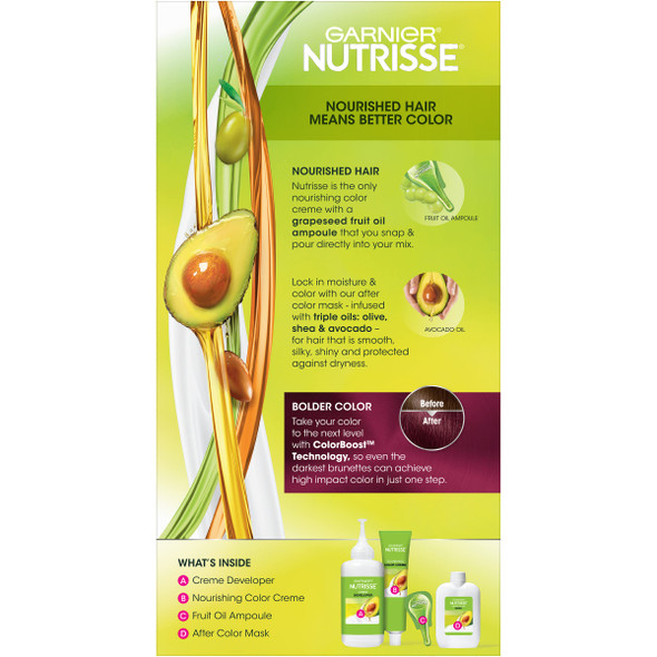 Garnier Nutrisse Ultra Color Nourishing Color Creme, Intense Burgundy [Br3] 1 Ea