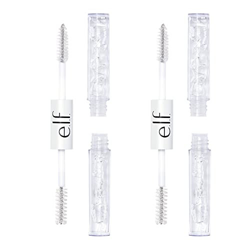 E.L.F. Clear Lash & Brow Mascara Gel Dual-Sided Flexible Hold Long-Lasting Clear Formula For Natural-Looking Brows & Defined Lashes