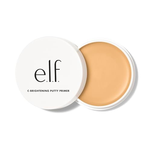 E.L.F. C-Brightening Putty Primer Makeup Primer For Brightening & Evening Out Skin Tone Enriched With Vitamin C Universal Sheer (Packaging May Vary)