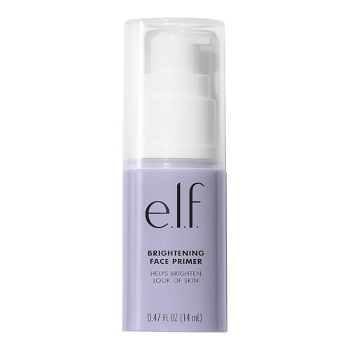 E.L.F. Brightening Lavender Face Primer Face Makeup Primer For Neutralizing Uneven Skin Tones & Brightening Complexion Vegan & Cruelty-