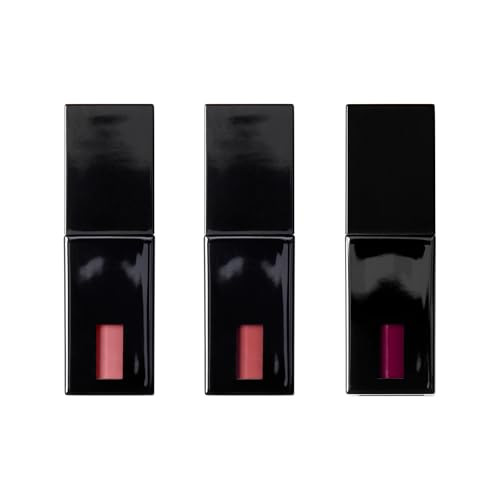 E.L.F. Glossy Lip Stain Trio Includes Pinkies Up Power Mauves & Berry Queen Long-Lasting Lip Stain For A Subtle Gloss Finish Vegan & Cruelty-