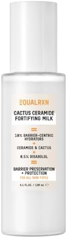 Equalrxn Cactus Ceramide Fortifying Milk - Hydrating Moisturizer With 10% Hydrating Ingredients & 0.5% Bisabolol For Daily Skin Repair & Protection