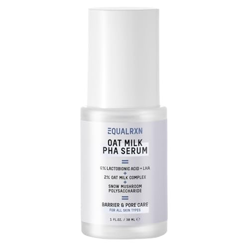Equalrxn Oat Milk Pha Serum - Gentle Exfoliating Hydrating Milky Nourishing Formula With 6% Lactobionic Acid & 2% Oat Milk For Sensitive Skin Care