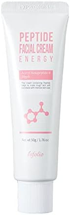 Esfolio Peptide Facial Cream 1.76 Fl Oz Moisturizing Daily Face Cream Lightweight Hydration Support Soft Texture Skin Comfort Care Korean Skincare Routine