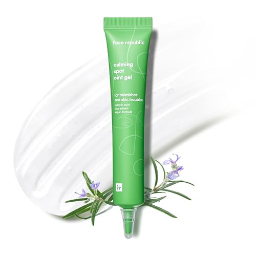 Face Republic Calming Spot Oint Gel 20Ml 0.68 Fl Oz Spot Care Salicylic Acid Centella Asiatica Tea Tree Madecassoside Vegan Korean Skin Care