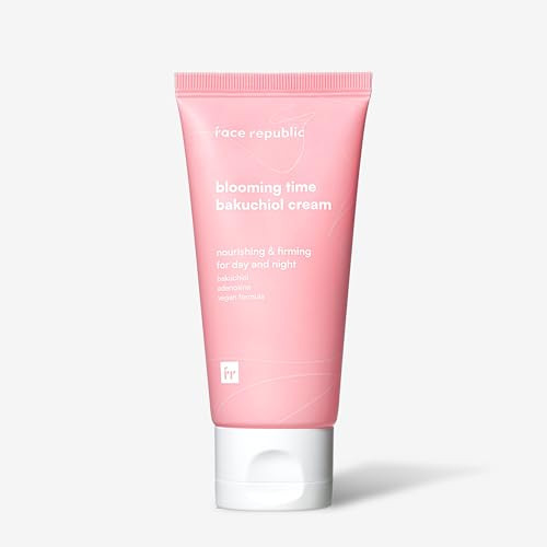 Face Republic Blooming Time Bakuchiol Cream 50Ml 1.69 Fl Oz Day & Night Nourishing Cream Wrinkle Care Bakuchiol Adenosine Firm Elastic Plump Skin Cruelty- Vegan Korean Skin Care
