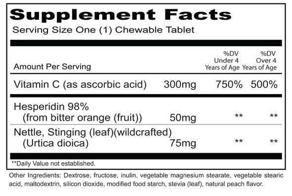 Priority One Kinder Clear 60 Chewable Tablets