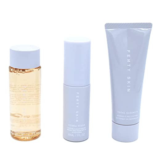 Fenty Skin Start'r Set: Total Cleans'r Fat Water Toner Serum Hydra Vizor Sunscreen