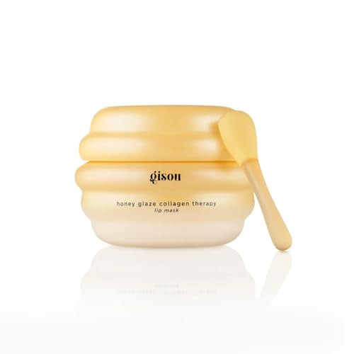 Gisou Honey Glaze Collagen Therapy Lip Mask - Intense Hydration Visible Repair & Glazed Shine With Mirsalehi Honey Collagen Active & Hyaluronic Acid