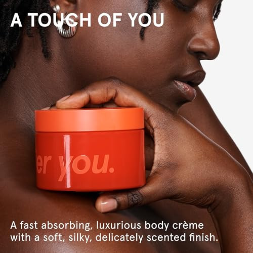 Glossier Cr Me De You Dry-Touch Body Butter - Signature You Fragrance Scented Body Cream For Dry Skin & 24 Hour Hydration - Shea Butter & Jojoba Oil - Warm & Spicy - Dermatologist-Tested Vegan 215Ml
