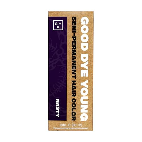 Good Dye Young X Rico Nasty Purple Semi-Permanent Hair Dye Vegan And Cruelty- Semi-Permanent Hair Color (Deep Purple 5Fl Oz)