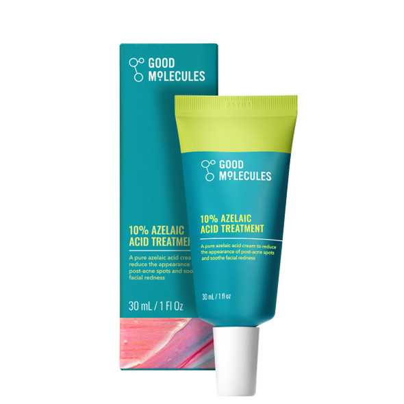 Good Molecules 10% Azelaic Acid Treatment For Face Soothing Formula For Facial Redness & Uneven Tone Brightens Dark Spots & Refines Texture Vegan & Fragrance- Skincare (30Ml / 1.01 Fl Oz.)