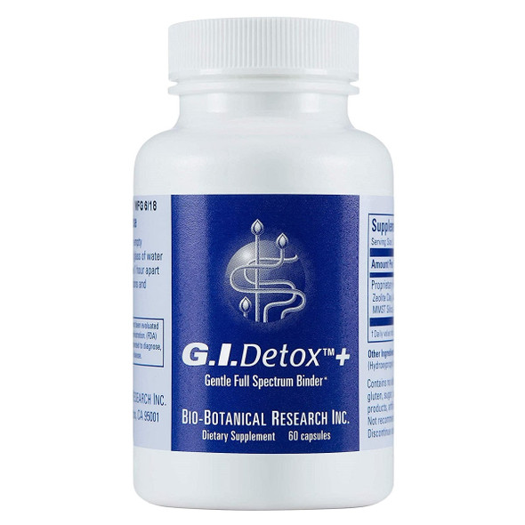 Biocidin Botanicals G.I. Detox Zeolite Charcoal  Herbal Formula 60 Capsules