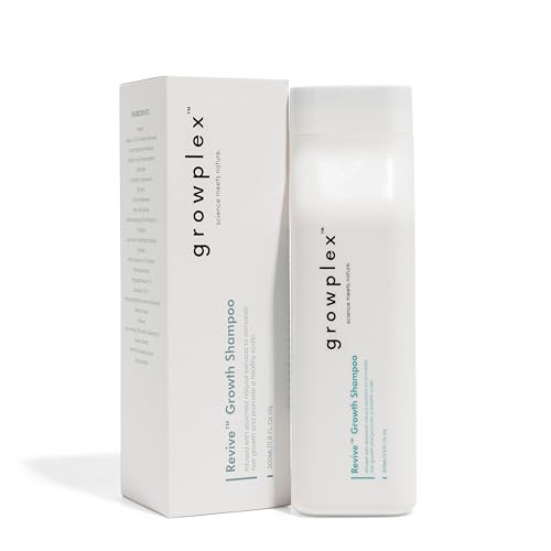 Growplex Revive Hair Strengthening Shampoo With Biotin Caffeine Rosemary & Niacinamide Supports Thicker Fuller-Looking Hair Sulfate- 250Ml