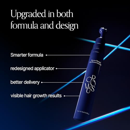 Growus Recover Therapy Hair Booster Serum Ex - Biotin Spicule & Triple-Ball Scalp Massager For Thinning Hair - Root Strengthening Scalp Serum For Thicker Fuller Hair 14Ml (0.47 Fl.Oz)