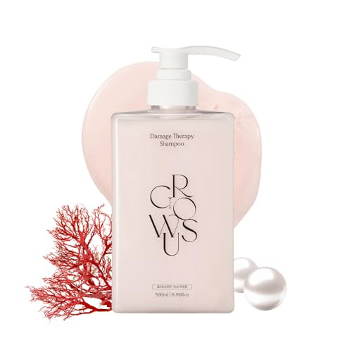 Growus Damage Therapy Shampoo - Salicylic Acid Niacinamide Dexpanthenol Protein From Paraben And Surfate Nourishing Shampoo For Frizzy And Damaged Hair (16.9 Fl Oz / 500Ml)