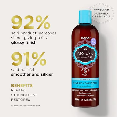 Hask Argan Oil Repairing Conditioner 12 Oz (Pack Of 3)