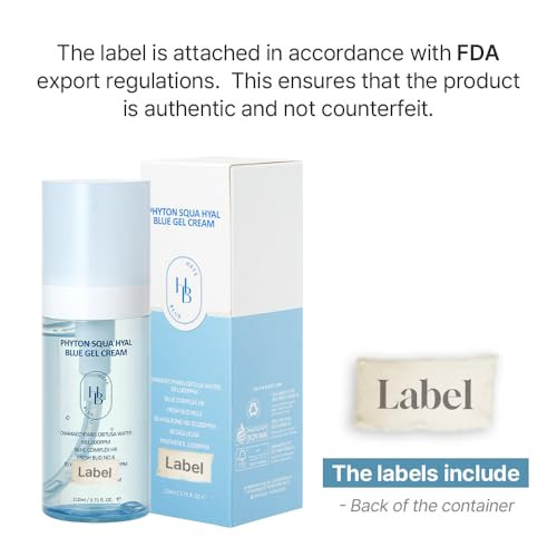 Heveblue Phyton Squa Hyal Blue Gel Cream - Sensitive Skin Korean Skincare Vegan Hypoallergenic Boost Hydration Soothing Cream Reduce In Moisture Loss Calming Lightweight