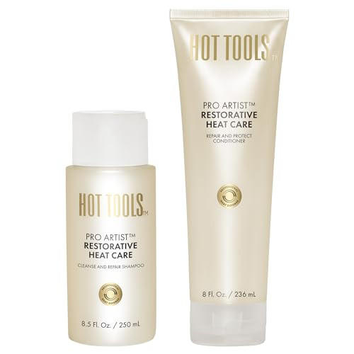 Hot Tools Pro Artist Heat Protection Shampoo And Conditioner Set Cleanse Repair And Strengthen Heat-Styled Hair
