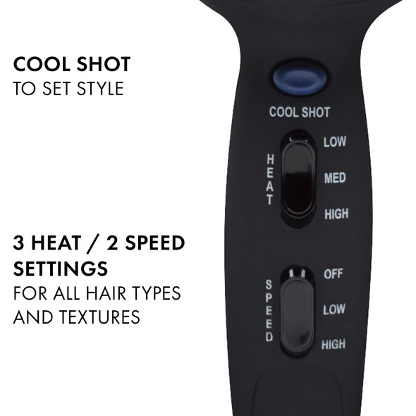 Hot Tools Pro Artist Turbo Styling Hair Dryer Lightweight And Quiet Silver/Black 1 Count (Pack Of 1)