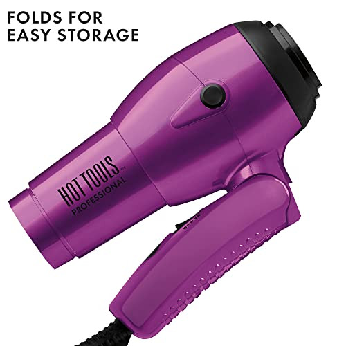 Hot Tools Pro Artist 1875W Ionic Compact Hair Dryer Lightweight Perfect For Travel