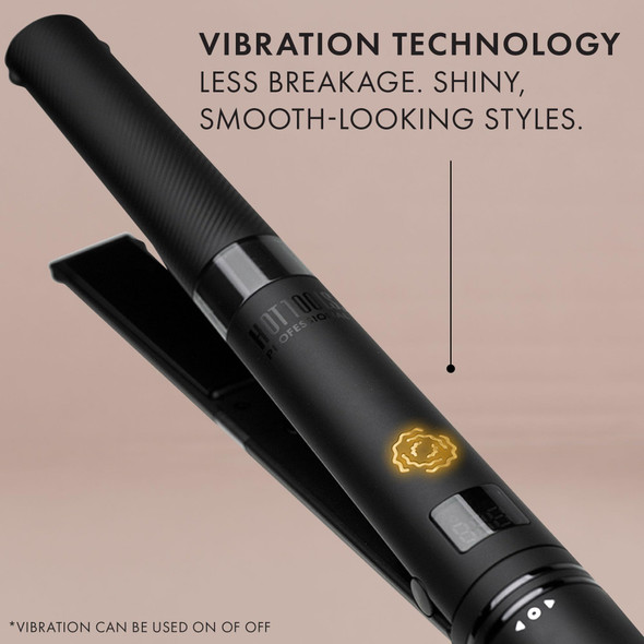Hot Tools Pro Artist Smoothwave Vibrating Flat Iron Hair Straightener For Ultra Sleek Hairstyles Turn On Vibration Technology For Super Smooth Results