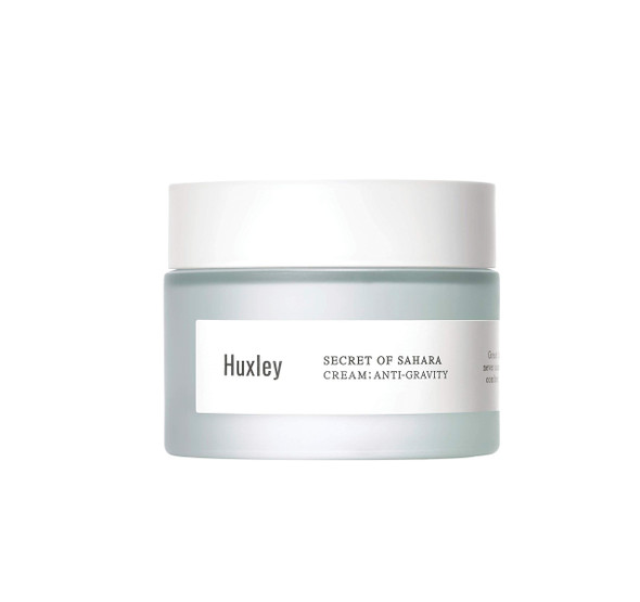 Huxley Secret Of Sahara Anti-Gravity Cream Anti-Aging Hydrating Face Moisturizer K-Beauty Organic Prickly Pear Seed Oil And Cactus Extract Vitamin E Non-Sticky Balm-Cream 50 Ml / 1.69 Fl. Oz