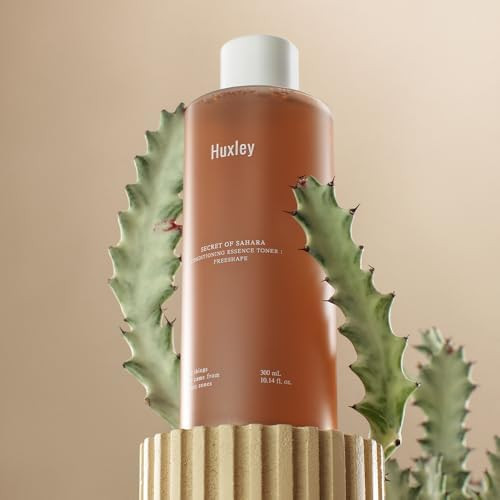 Huxley Secret Of Sahara Conditioning Essence Toner: Shape Korean High Moisture Hydrating Skin Prep Dry Skin Care Cactus And Ceramide Np 300Ml /10.1 Fl. Oz